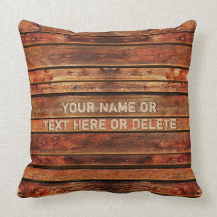 almohadas rusticas personalizadas con el TEXTO