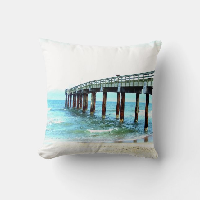 Almohadas temáticas de la playa del diseñador (Anverso)