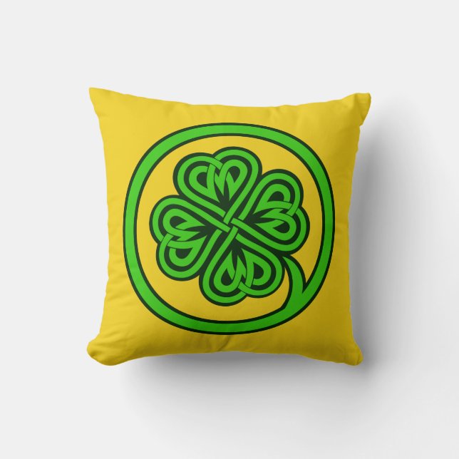 almohadas tribales de personalizado Shamrock (Anverso)