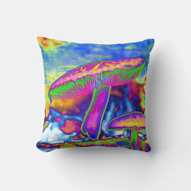 Almohadas Trippy de Dippie 'Shrooms del Hippie (Anverso)