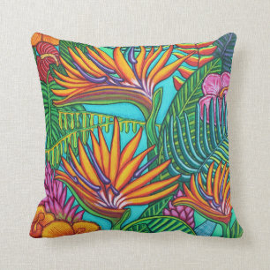Almohadas tropicales de las gemas