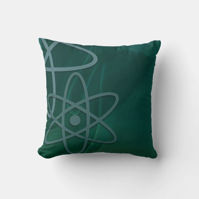 Almohadas verde azuladas atómicas (Anverso)