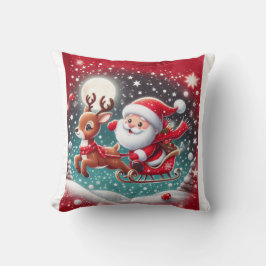 almohadas y pufs de diseño navideño
