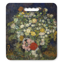 Almohadilla Agachada de Ramo de Flores Vintage de
