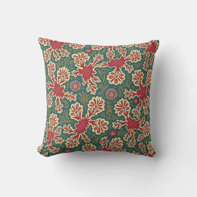 almohadilla de almohada con motivos florales (Anverso)