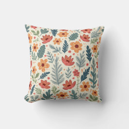 almohadilla de almohada con motivos florales