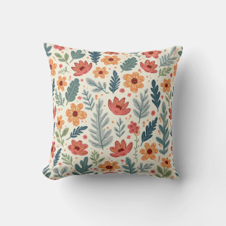 almohadilla de almohada con motivos florales