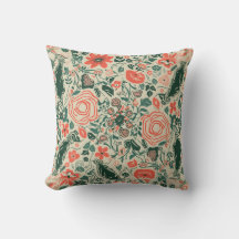 almohadilla de almohada con motivos florales