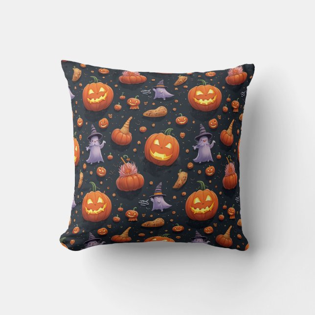 almohadilla de almohada de día de Halloween (Anverso)