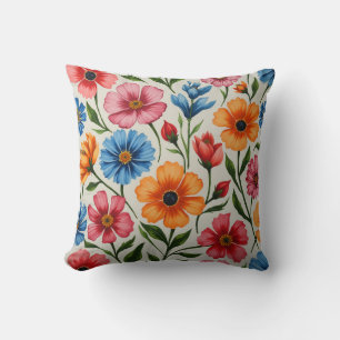 almohadilla de almohada de flores de gitano
