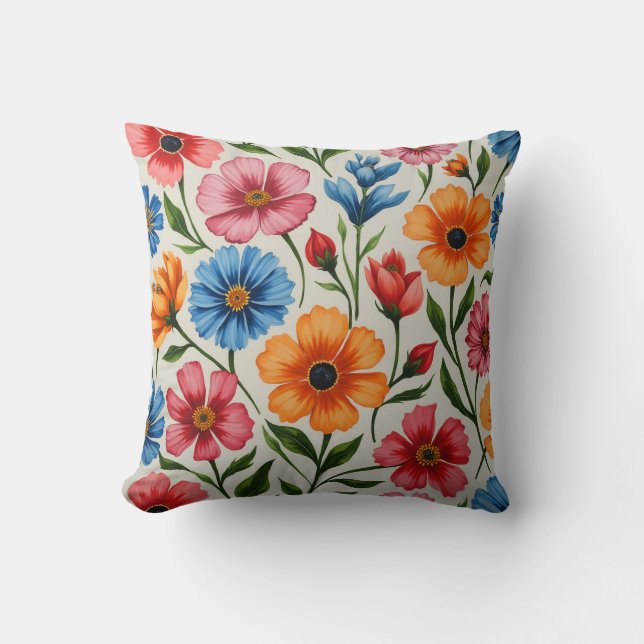 almohadilla de almohada de flores de gitano (Anverso)
