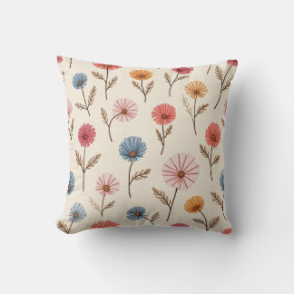 almohadilla de almohada de flores pompom