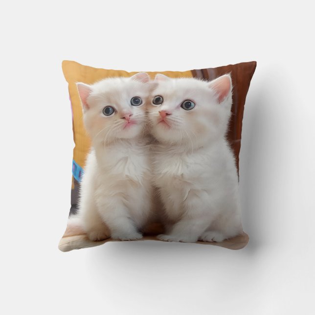 almohadilla de almohada de gatito suave (Reverso)
