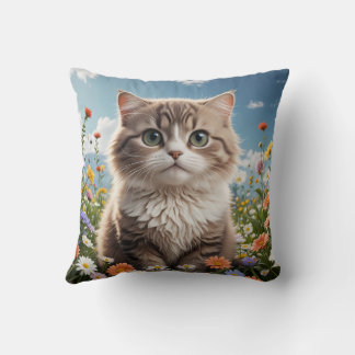 almohadilla de almohada de gatito suave