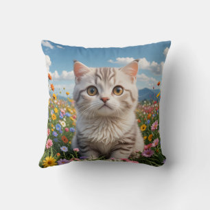 almohadilla de almohada de gatito suave