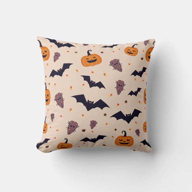 almohadilla de almohada de Halloween (Anverso)