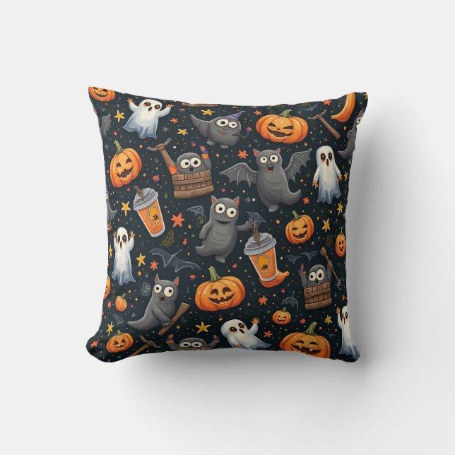 almohadilla de almohada de Halloween (Anverso)