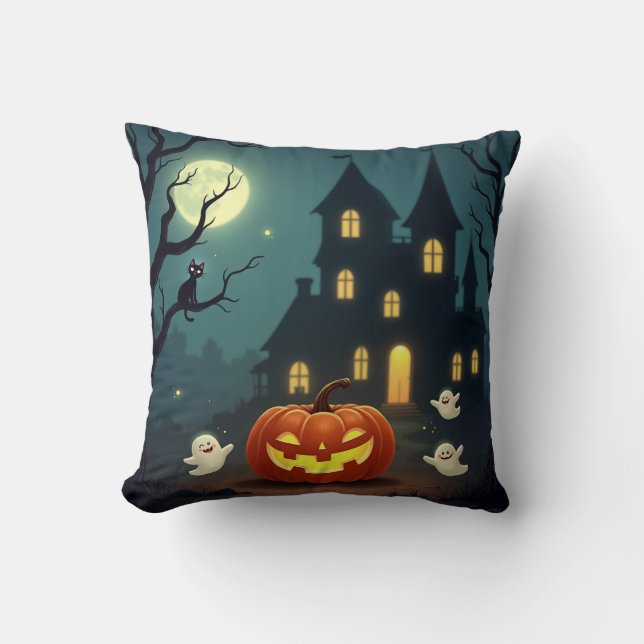 almohadilla de almohada de Halloween (Anverso)