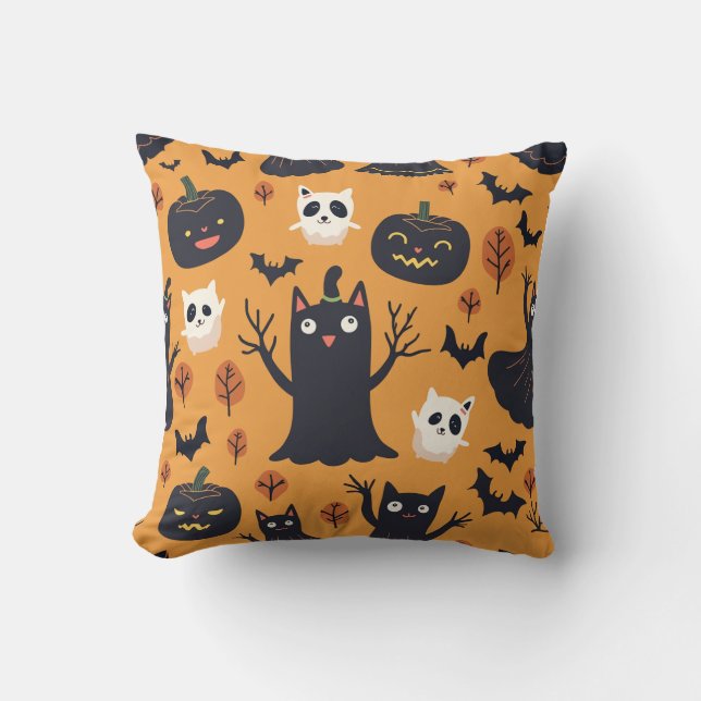 almohadilla de almohada de Halloween (Anverso)