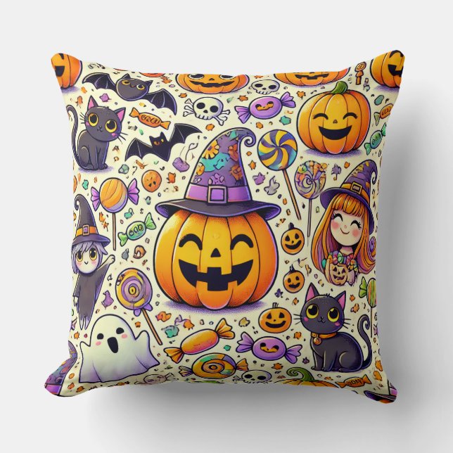 almohadilla de almohada de Halloween (Anverso)