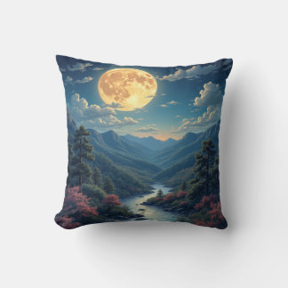 almohadilla de almohada de luna de la noche