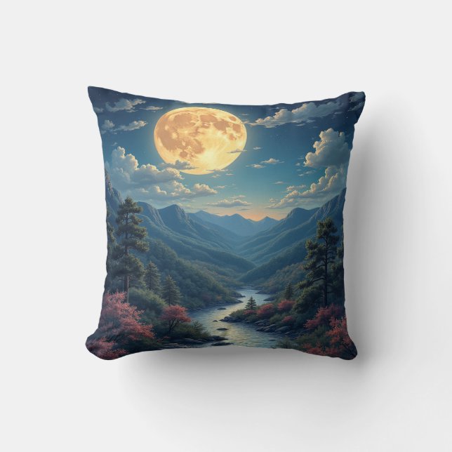 almohadilla de almohada de luna de la noche (Anverso)