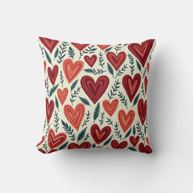 almohadilla de almohada de patrón de amor (Edición (Anverso)