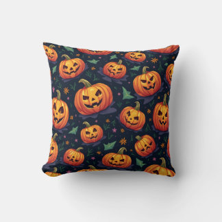 almohadilla de almohada de patrón de calabaza de H