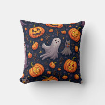 almohadilla de almohada de patrón de calabaza de H