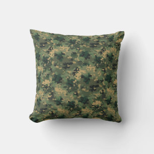almohadilla de almohada de patrón de camuflaje
