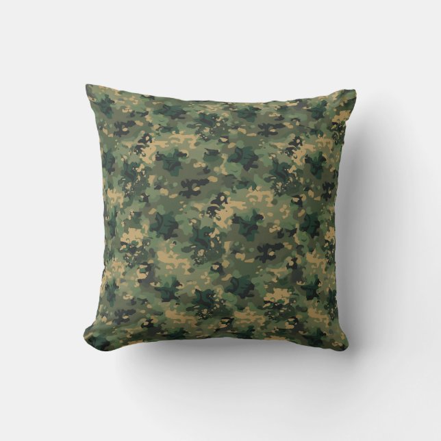 almohadilla de almohada de patrón de camuflaje (Anverso)