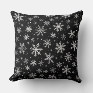 almohadilla de almohada de patrón de nieve