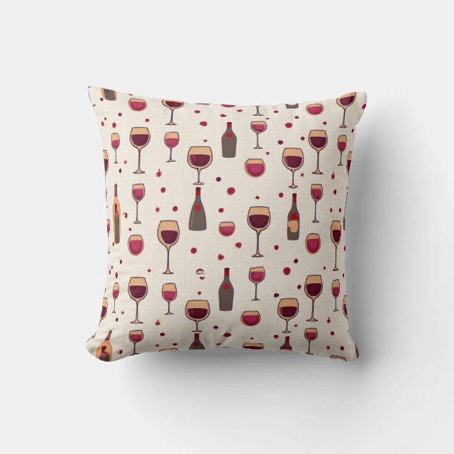 almohadilla de almohada del día del vino3 (Anverso)