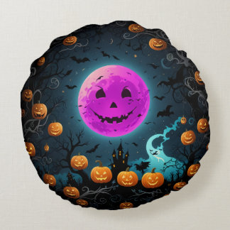 almohadilla de almohada redonda de halloween
