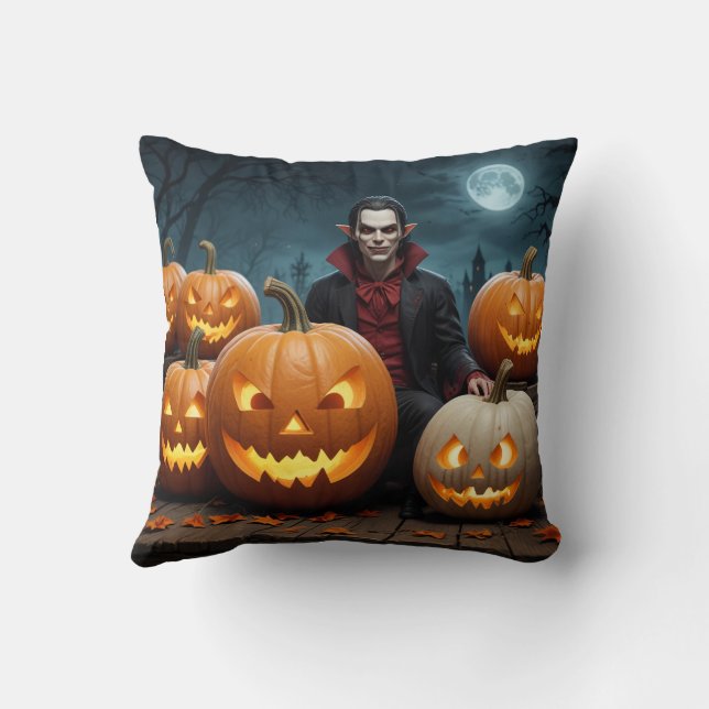 almohadilla de almohada vampiro de Halloween (Reverso)