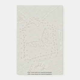 Almohadilla de notas de la pila de barro barnizado