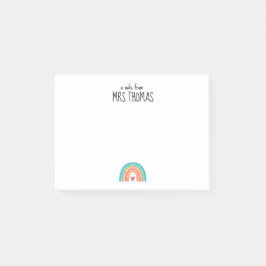 Almohadilla de notas del profesor arcoiris - regal