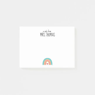 Almohadilla de notas del profesor arcoiris - regal