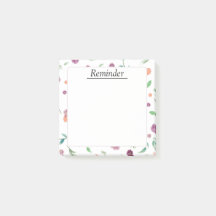 Almohadilla de notas Floral Post-it® para Office,