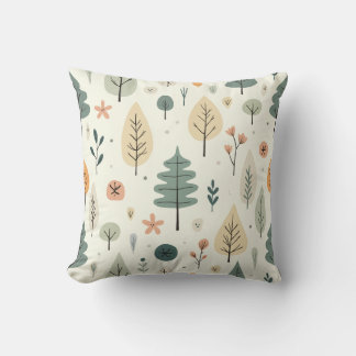 Almohadón con estampado de árbol lindo, cojín