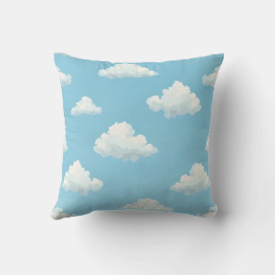 almohadón de almohada azul cielo