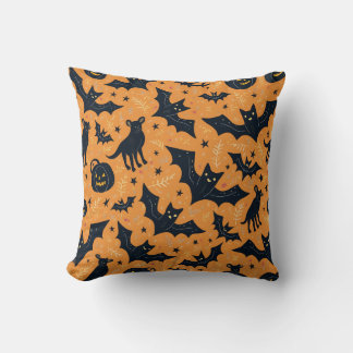 almohadón de almohada con patrón de halloween