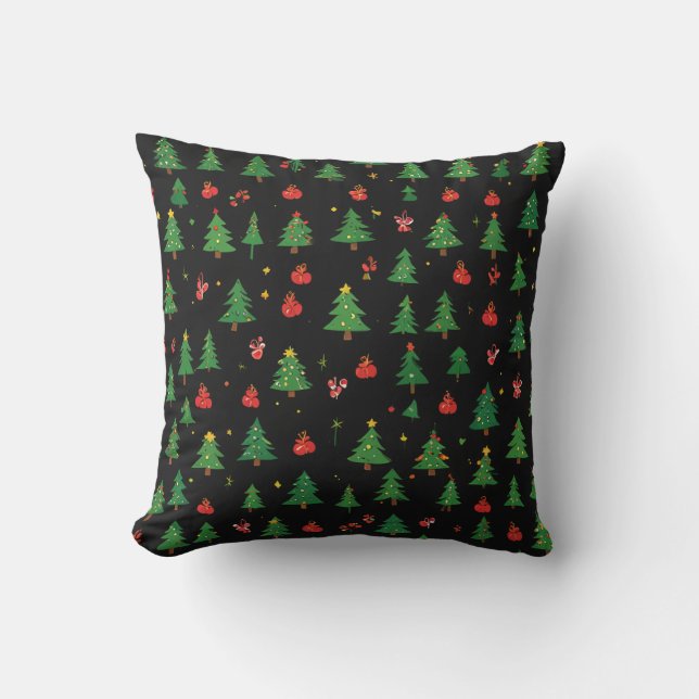 almohadón de almohada de árbol de navidad (Anverso)