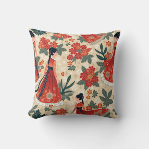 almohadón de almohada de carácter hanbok coreano t