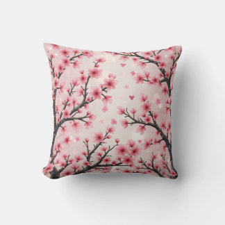almohadón de almohada de flores de cerezo