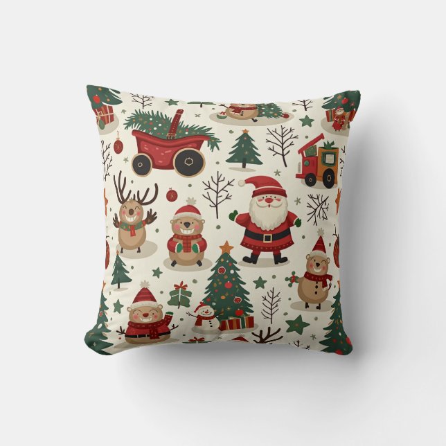 almohadón de almohada de navidades (Anverso)