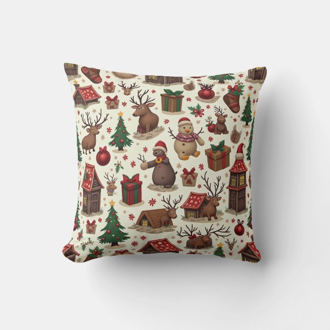 almohadón de almohada de navidades (Anverso)