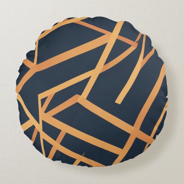 almohadón de almohada dorada marina (Anverso)