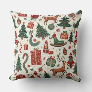 almohadón de almohada patrón navidad