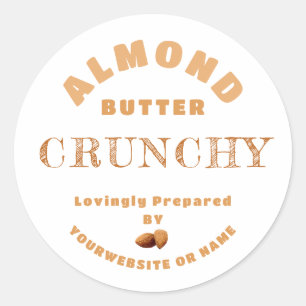 Almond Butter Classic Round Pegatina
